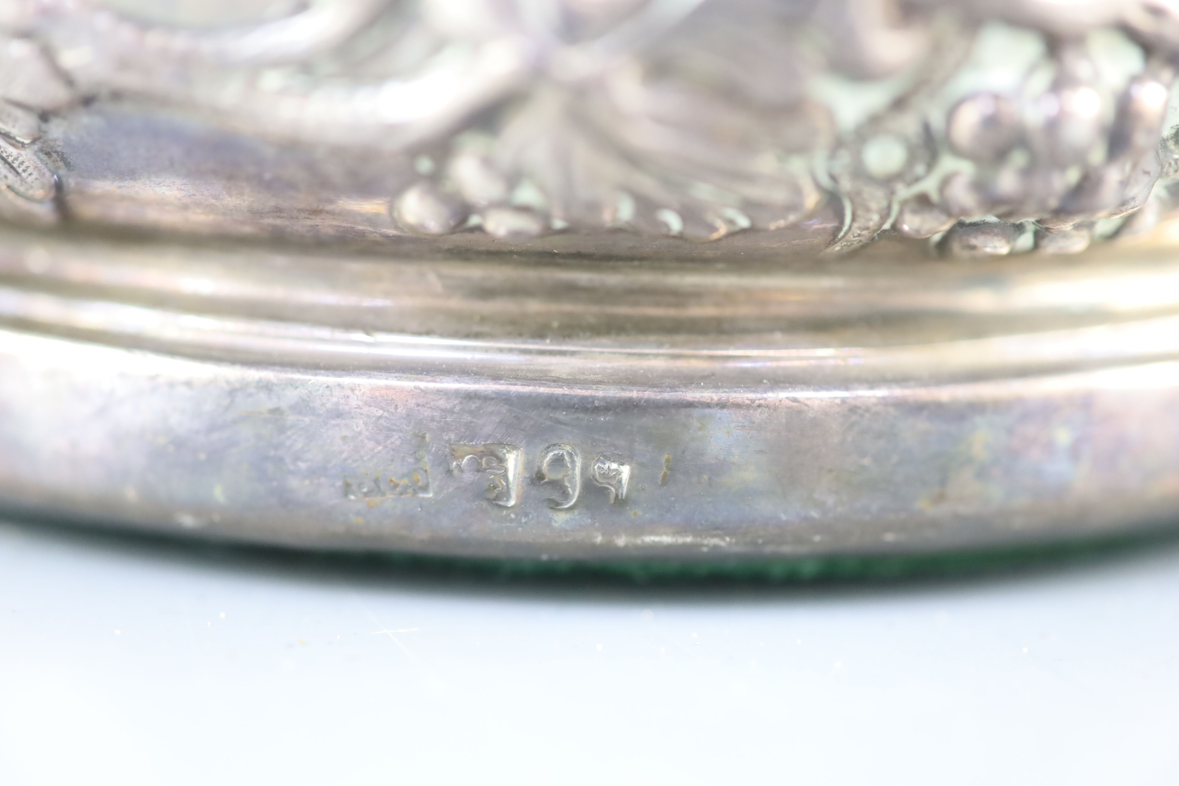 A pair of George IV silver wine coasters, S.C. Younge & Co, Sheffield, 1824, 16.7cm,